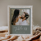 Poster SAGE Green Bohemian Photo Table Numéro 8x10