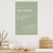 Poster Sage Green La Nuit Avant Le Dîner De La Répétition (Cuisine)