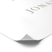 Poster Sage Green LA NUIT AVANT Le Dîner De Répétition (Coin)