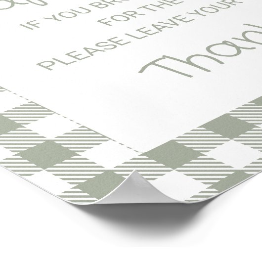 Poster Sage Green Silly Goose Diaper Sonnette (Coin)