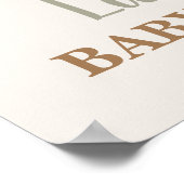 Poster Sage Green Teddy Bear Baby shower de bienvenue (Coin)