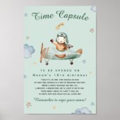 Poster Sage Little Aviator Time Capsule Milestone (Devant)