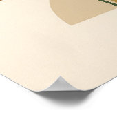 Poster Sage Vert & Beige Minimaliste Botanique Mur Boho (Coin)