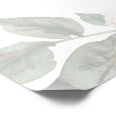 Poster Sage & White - Floral Citrouille Automne Bienvenue (Coin)