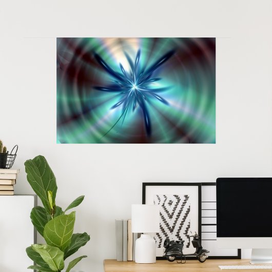 Poster Sagesse bleue (Bureau à domicile)