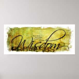 Poster Sagesse d'affiche de proverbes