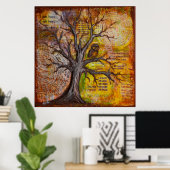 Poster Sagesse de la pensée positive (Bureau à domicile)