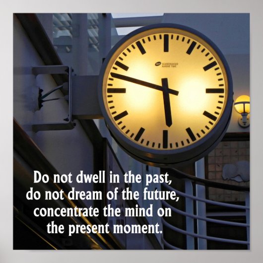 Poster Sagesse du temps Penser à l'affiche d'art (Devant)