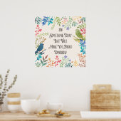 Poster Sagesse Imprimer "faites quelque chose aujourd'hui (Cuisine)