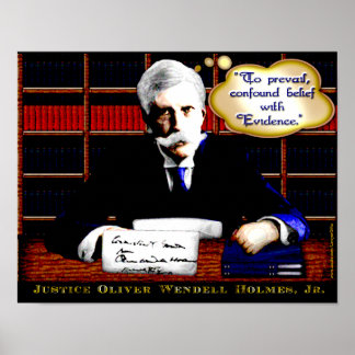 Poster Sagesse judiciaire - Holmes on Evidence (v2)