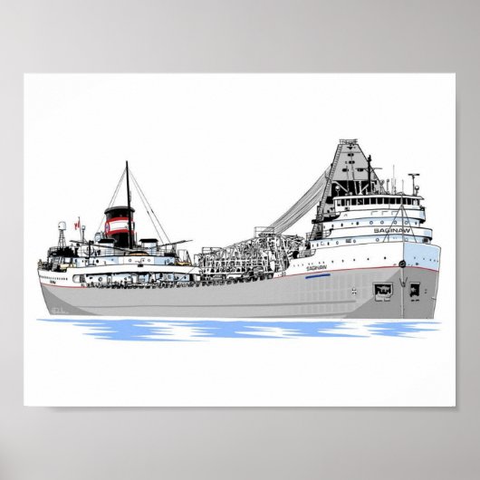 Poster Saginaw Algoma (Devant)
