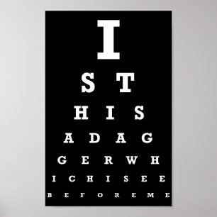 Poster S'agit-il d'un test oeil Dagger
