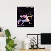 Poster Sagittaire céleste - Art astrologique (Bureau à domicile)