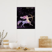 Poster Sagittaire céleste - Art astrologique (Cuisine)
