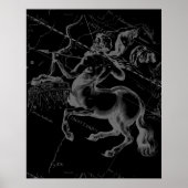 Poster Sagittaire Constellation Hevelius circa 1690 (Devant)