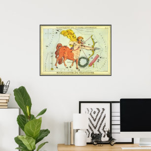 Poster Sagittaire, Constellation Vintage Urania's Mirror