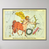 Poster Sagittaire, Constellation Vintage Urania's Mirror (Devant)