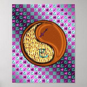 Poster Sagittaire et Serpent à bois