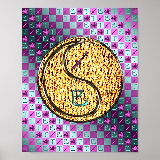 Poster Sagittaire et Serpent de feu (Devant)