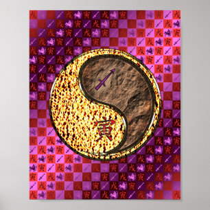 Poster Sagittaire et Tigre de la Terre