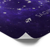 Poster Sagittaire pourpre zodiaque | Horoscope astrologiq (Coin)