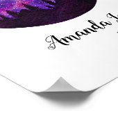 Poster Sagittaire rose Constellation Horoscope Signe cade (Coin)