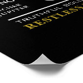 Poster Sagittaire Signe du Zodiaque, Astrologique (Coin)