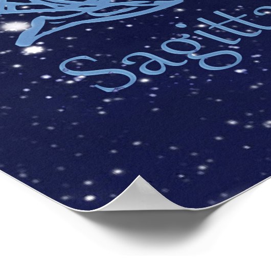 Poster Sagittaire signe zodiaque et constellation (Coin)