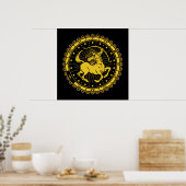 Poster Sagittaire - Symbole - Symbole - Horoscope (Cuisine)