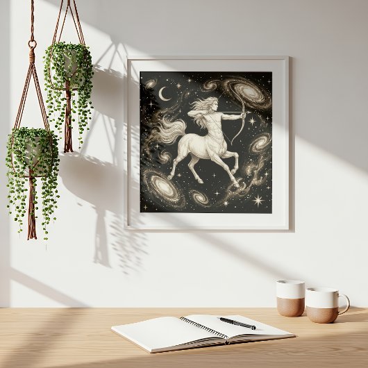 Poster Sagittaire Zodiaque Céleste Astrologie