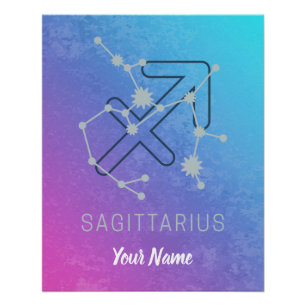 Poster Sagittaire Zodiaque Horoscope Star Constellation