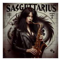 Sagittaire Zodiaque Musicien Saxophone