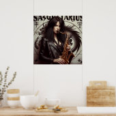 Poster Sagittaire Zodiaque Musicien Saxophone (Cuisine)