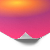 Poster Sagittarius Aura Gradient Zodiac, Jaune Violet (Coin)