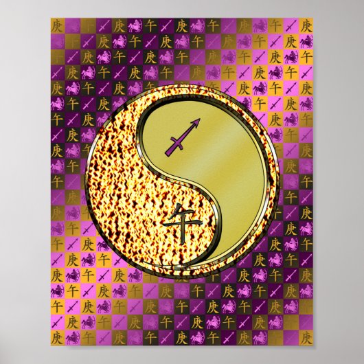 Poster Sagittarius & Cheval Métal (Devant)