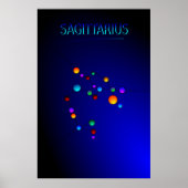 Poster Sagittarius Constellation (Devant)