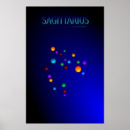 Poster Sagittarius Constellation (Devant)