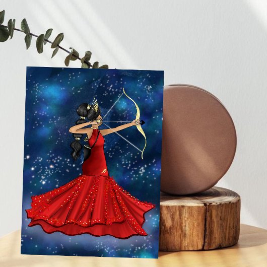 Poster Sagittarius Female Goddess Illustration de mode