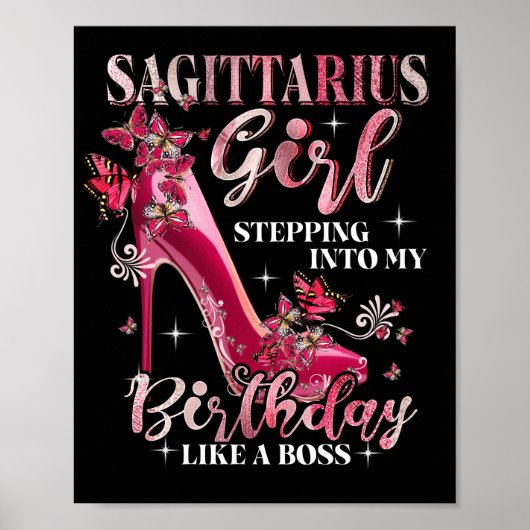 Poster Sagittarius Girl Entrant Dans Mon Anniversaire Com (Devant)