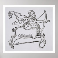 Sagittarius (le Centaur) une illustration de