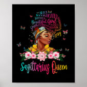 Poster Sagittarius Queen Black Femmes Persistent Belle (Devant)