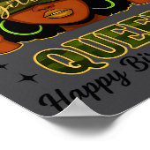 Poster Sagittarius Queen Black Woman With Cap Camo It's M (Coin)