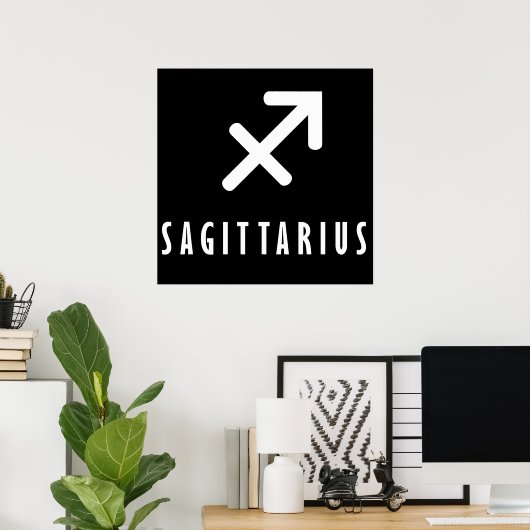 Poster Sagittarius signe zodiaque (Bureau à domicile)