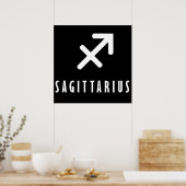 Poster Sagittarius signe zodiaque (Cuisine)