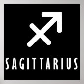 Poster Sagittarius signe zodiaque (Devant)