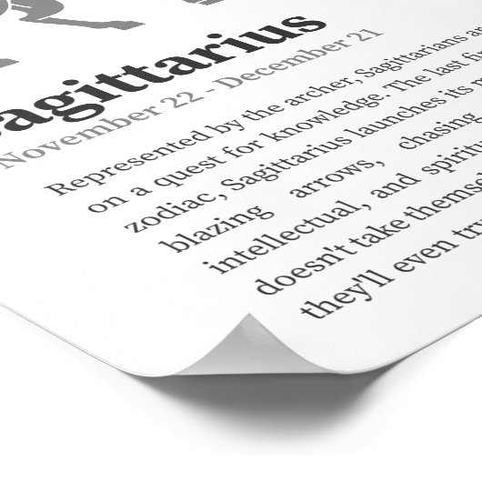 Poster Sagittarius Zodiac (Coin)