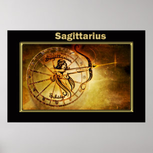 Poster Sagittarius Zodiac Astrologie