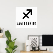 Poster Sagittarius zodiaque (Bureau à domicile)