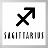 Poster Sagittarius zodiaque (Devant)