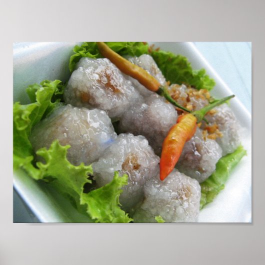Poster Sago thaïlandais au chili ... Thaïlande Street Foo (Devant)